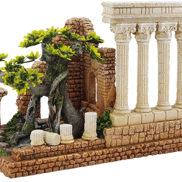 Nobby dekorace do akvária Antické sloupy s bonsají 32 x 22 cm