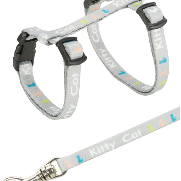 Postroj pro koťata KITTY CAT 21-33 cm/8 mm/1,20 m