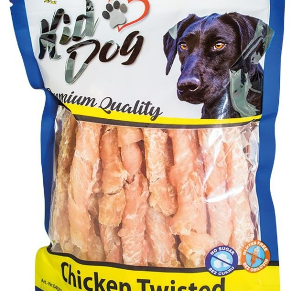 KIDDOG kuřecí prsa ve spirále, měkké masíčko 250 g