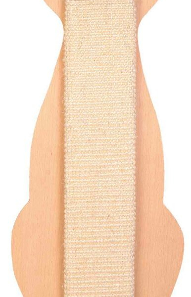 Škrabadlo tvar kočka přírodní/béžový 21 x 58 cm