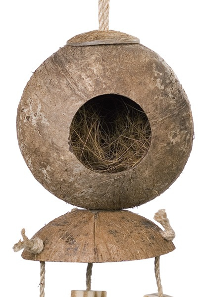 Nobby kokosový domek s dřev. prvky 34 x 11,5 cm