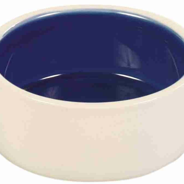 Keramická miska malá 0,35l/12 cm - bílá/modrá
