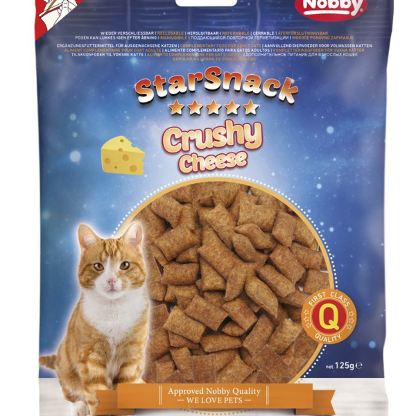 Nobby StarSnack Cat Crushy křupavé polštářky se sýrem