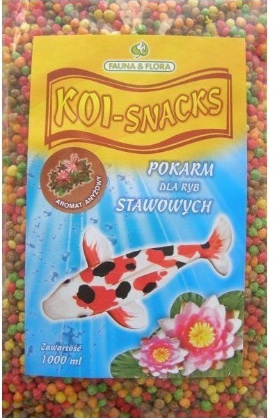 Krmivo MIX kuličky pro ryby v zahradním rybníku 1l FAUNA