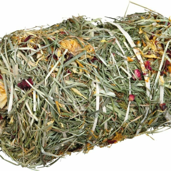 Natur Snack -přírodní váleček ze sena s květy pro hlod. 200g