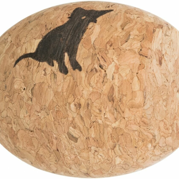 Korkový soudek s potiskem, hračka pro kočku, 4cm