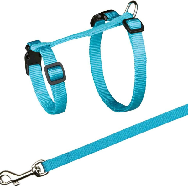 Postroj nylon. pro kočku s vodítkem XL, 34-57 cm/13mm, 1,20m