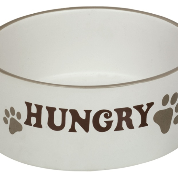 Nobby HUNGRY keramická matná miska krémová