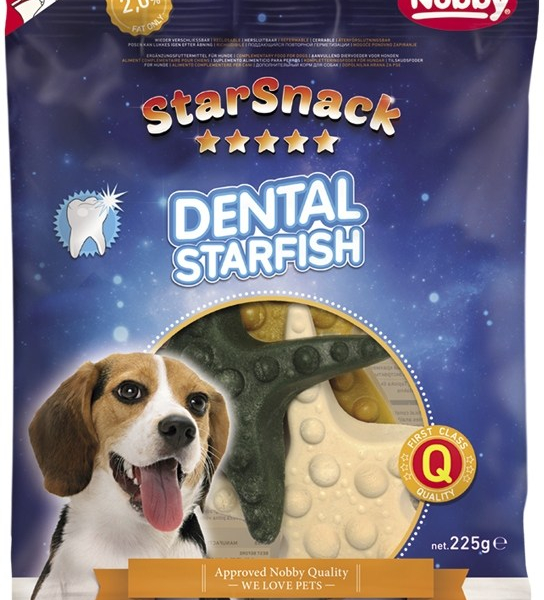 Nobby StarSnack Dental Starfish dentální hvězdice 12cm / 225g