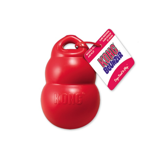 Kong Bounzer Medium gumová interaktivní hračka 15x10cm