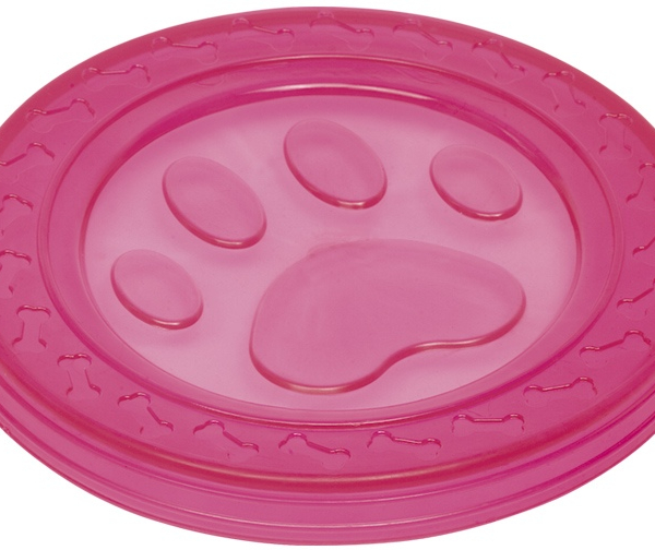 Nobby hračka pro psy termoplastická guma frisbee růžové 22cm