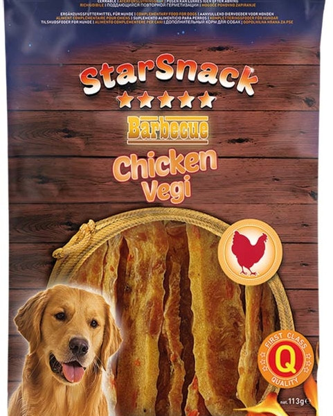 Nobby StarSnack BBQ pamlsky Kuřecí plátky 113g