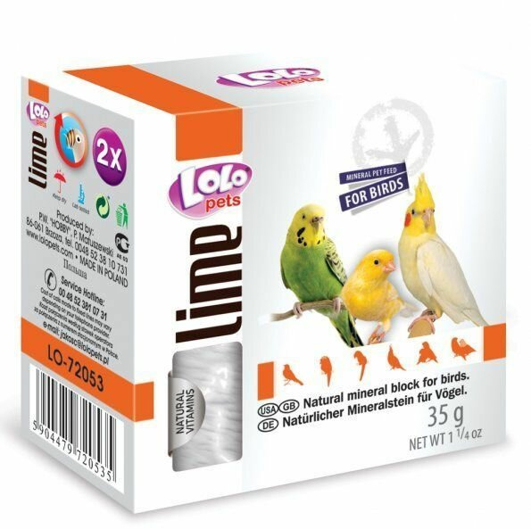 LOLOpets LIME minerální kámen pro ptáky