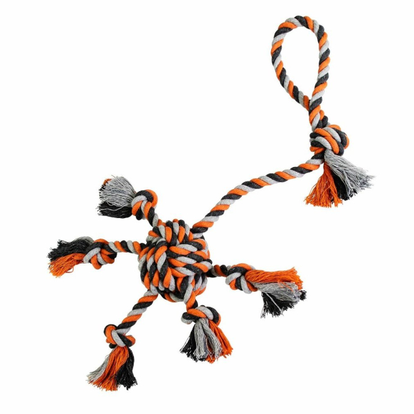 Přetahovadlo OCTOPUS HipHop s 5  rameny 51 cm / 180 g šedá, tm.šedá, oranžová
