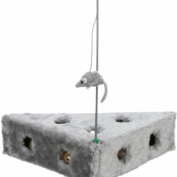 Hračka sýr Ementál s myškou 36x8x26/26cm