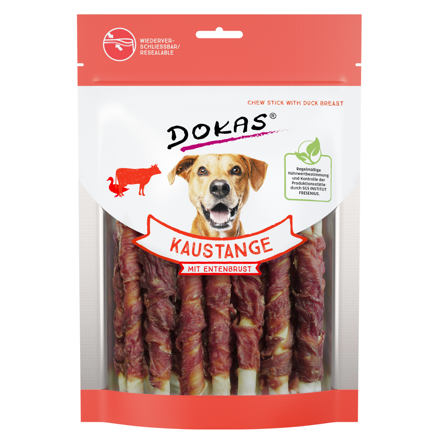 Dokas - Tyčinky z hovězí kůže obalené kachním