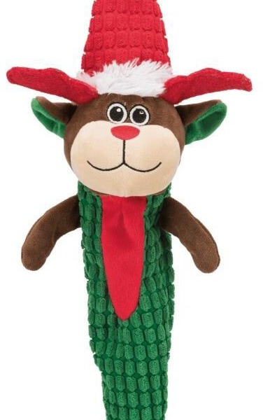 Vánoční plyšový Santa Claus/Sob/Sněhulák šustící 56 cm
