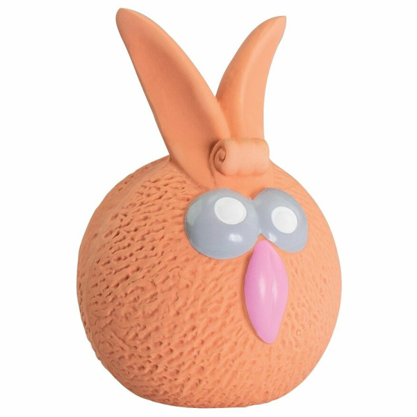 Oranžový míč zajíček se zvukem 5 cm, latex, HipHop