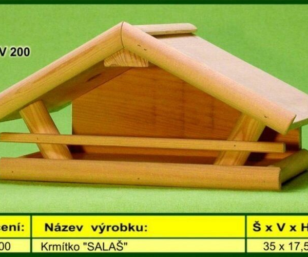 Krmítko SALAŠ - venkovní, dřevěné
