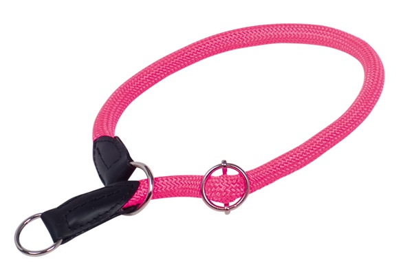Nobby FUN Royal Neon kulatý polostahovací obojek L-XL