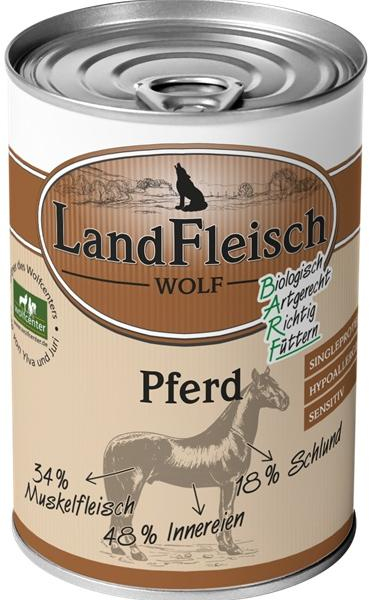 Landfleisch Dog Wolf Sensibel 100% Konina 400g