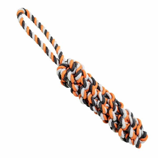 Bavlněný pešek HipHop 40 cm / 215 g šedá, tm.šedá, oranžová