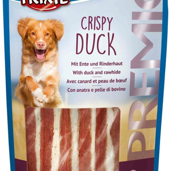 Premio CRISPY DUCK - pásky kachna a buvolí kůže 100 g