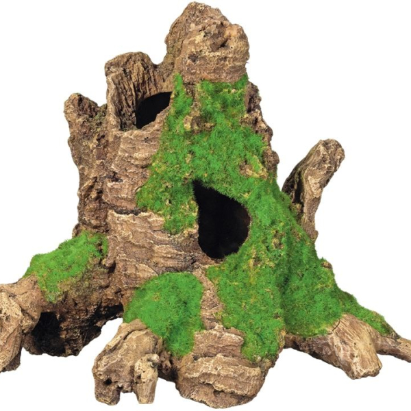 Nobby akvarijní dekorace dutý pařez s mechem 25 x 17 x 20,2 cm