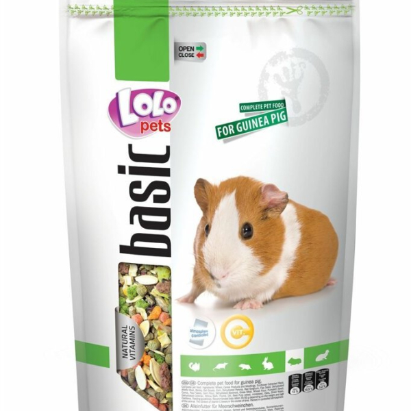 LOLO BASIC kompletní krmivo pro morčata 3 L, 2 kg kyblík