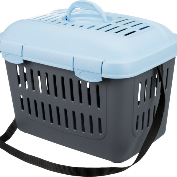 Transportní box MIDI CAPRI 44x33x32cm max.do 5kg TRIXIE,  - modro/šedá