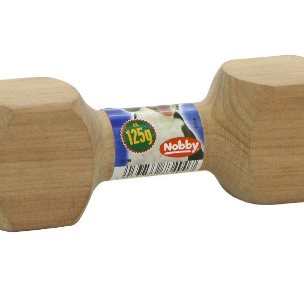 Nobby aportovací činka dřevěná