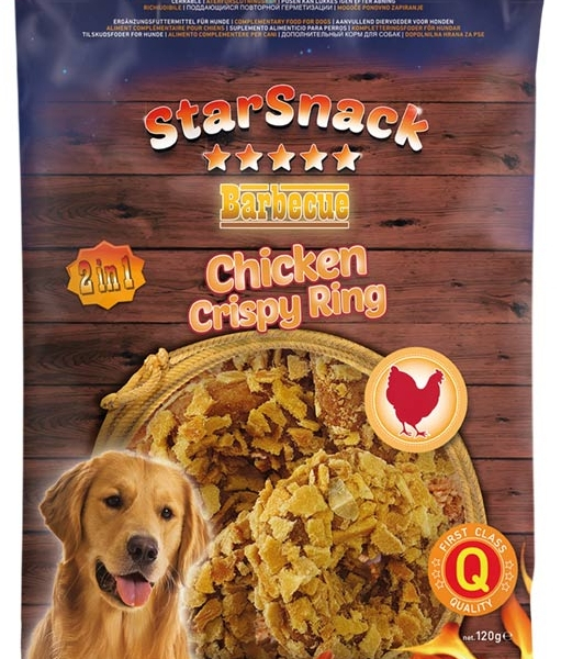 Nobby StarSnack BBQ pamlsky Kuřecí křupavé donuty 120g
