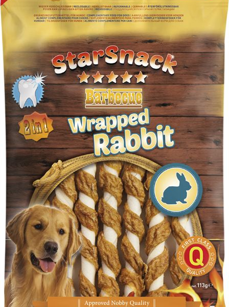 Nobby StarSnack BBQ Wrapped Rabbit pamlsky králík