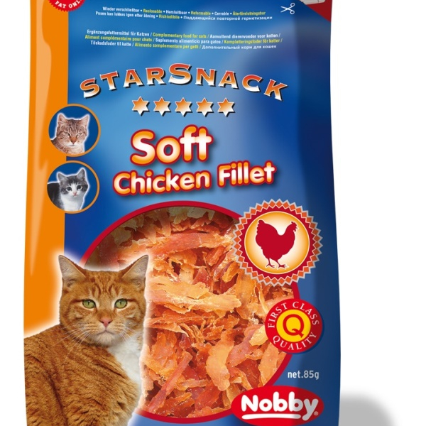 Nobby StarSnack pamlsky pro kočku sušené kuřecí kousky 85g