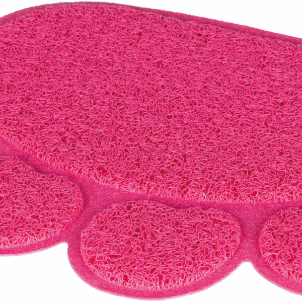 PVC předložka tlapka WC 40 x 30 cm, růžová