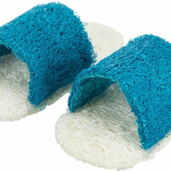 Set sandálů  - 2ks, hračka pro hlodavce. lufa 8cm