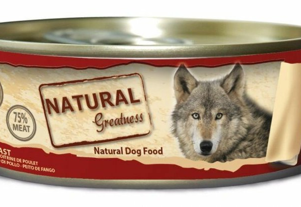 Natural Greatness kuřecí prsa, konzerva pro psy 156 g