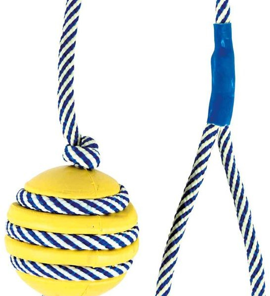 Vrhací míč na fosforeskující šňůře 5cm/40cm - DOPRODEJ