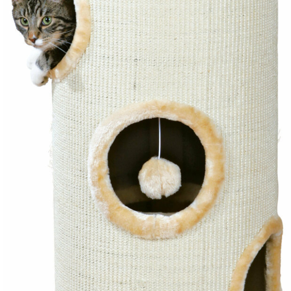 Obytný sisalový válec pro kočky 36cm/70cm - béžový