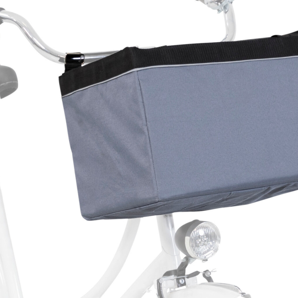 Front-Box transportní košík na řidítka, 38 x 25 x 25cm, šedá (max. 6kg)