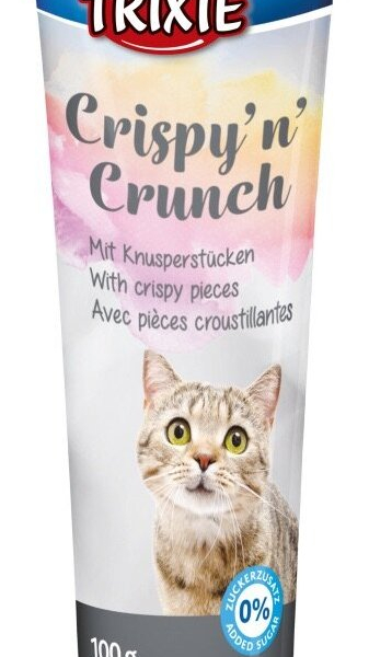 Crispy´n´crunch, pasta pro kočky s křupavými kousky, 100g