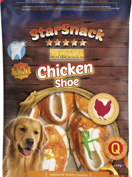 Nobby StarSnack BBQ Chicken Shoe pamlsky 7,5 cm 60g