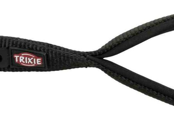 PREMIUM krátké vodítko ploché černé M-XL 30 cm/25 mm