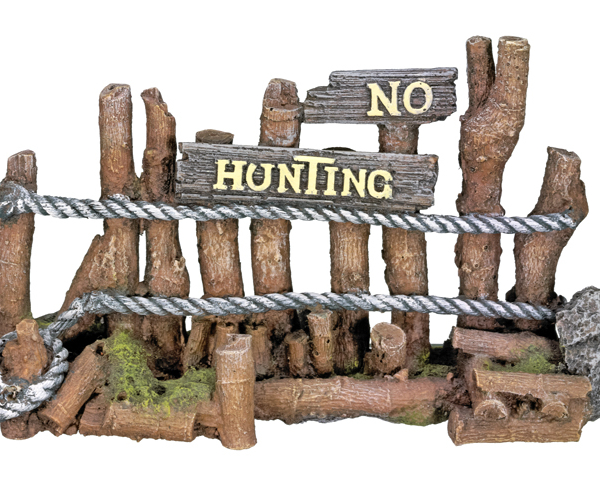 Nobby akvarijní dekorace NO HUNTING 21,5 x 7 x 12,5 cm