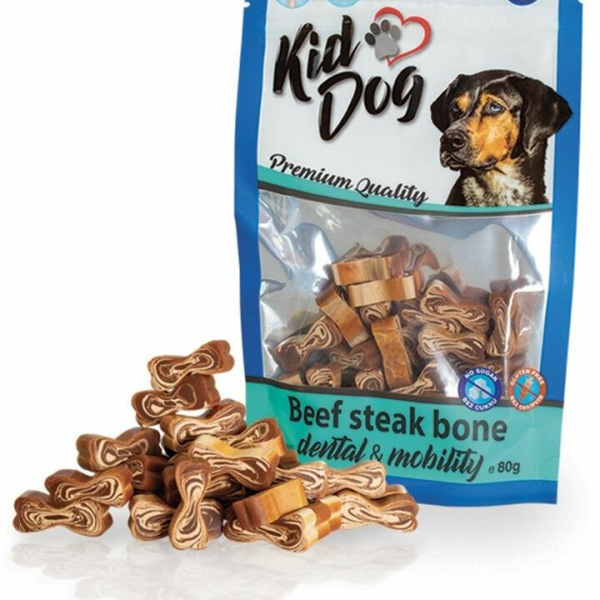 KIDDOG hovězí kostičky na zuby a klouby 80 g