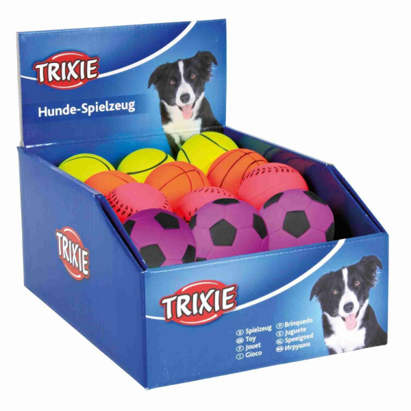 Neonový míč mechová guma TRIXIE