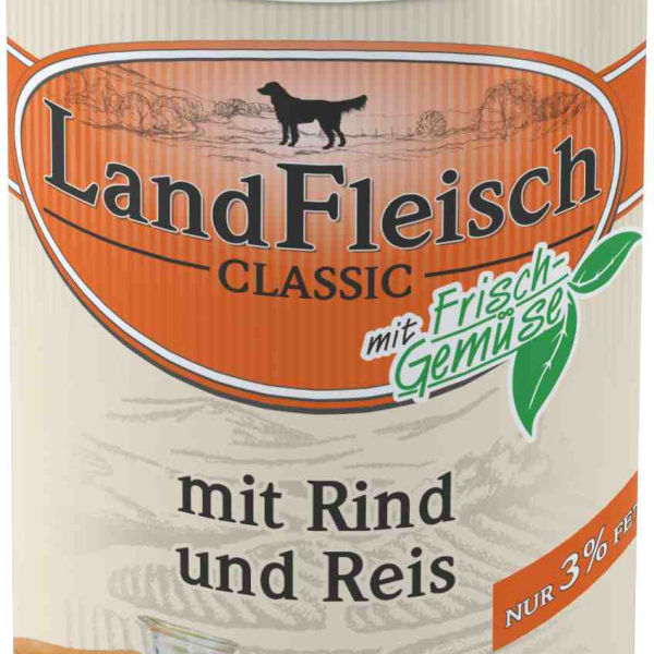 Landfleisch Dog Classic hovězí s rýží, dietní