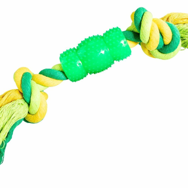 Uzel s chráničem HipHop bavlněný 2 knoty 30 cm / 130 g limetková, zelená