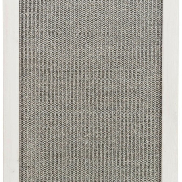 Škrábací deska na zeď, dřevěný rám, 38 × 58 cm, šedá/bílá