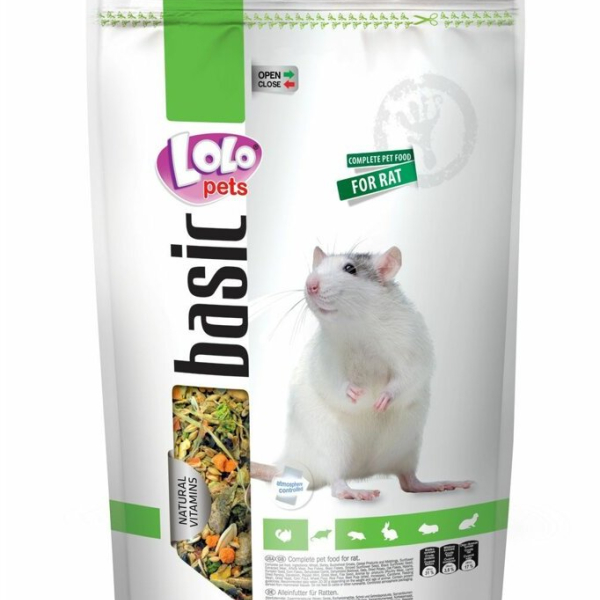 LOLO BASIC kompletní krmivo pro potkany 3 L, 1,9 kg kyblík